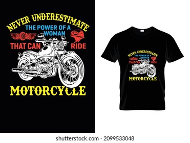 Professional and creative vector motorcycle t-shirt design  