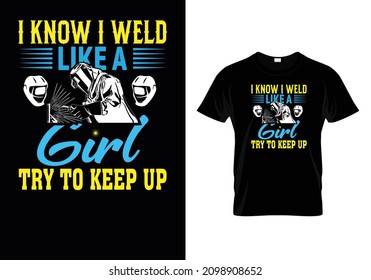 Professional and creative welder vector t-shirt design