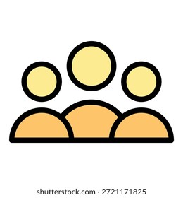 Icono de la tripulación de Profesional. Icono del Vector de la tripulación del Profesional del contorno para el Diseño web aislado en el color de fondo blanco plano