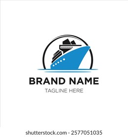 A professional cruise ship company logo design, perfect for cruise lines, travel agencies, and maritime businesses.






