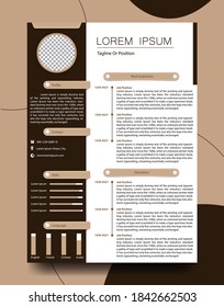 Professional curriculum vitae modern design