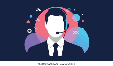 Professional customer support agent delivering excellent service through modern communication technology