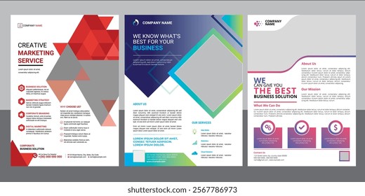Professional and customizable corporate flyer template featuring sleek design, modern typography, and versatile layouts. Perfect for businesses, events, marketing campaigns, and branding. 