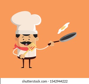 Professional Cute Chef - Preparing Food