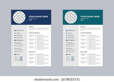 Design profissional de CV para o trabalho