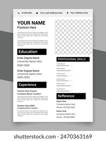 Professional Cv Resume Design For A Creative Person, Vector Minimalist, Cv Templates. Professional Resume Letterhead, Cover Letter Business Layout Job Applications, Personal Description