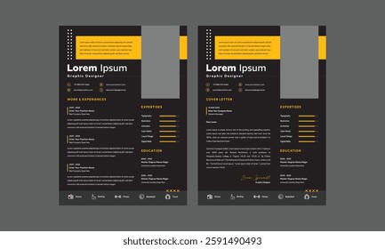 Professional Cv Resume, Elegant Stylish Cv Resume Design Template