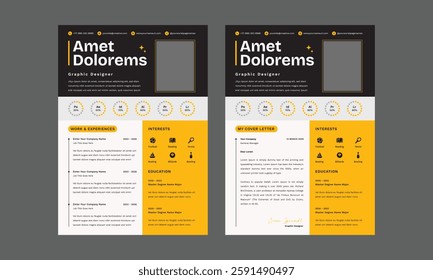 Professional Cv Resume, Elegant Stylish Cv Resume Design Template