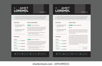 Professional Cv Resume, Elegant Stylish Cv Resume Design Template