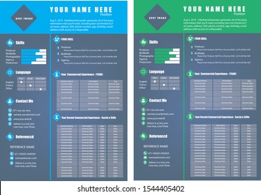 Professional CV Resume Template Design 