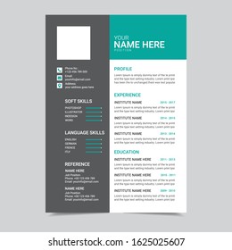 Professional CV / Resume Template Design Vector