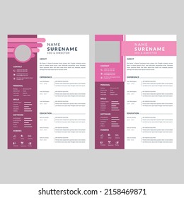 Professional Cv Template Layout Design