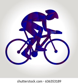 Professional cyclist involved in a bike race.