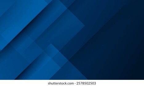 Professional Dark Blue Abstract Background for Presentations and branding with Overlapping Layers 