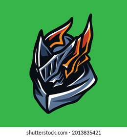 Professional Dark Knight mascot logo template