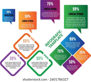 Professional Data Visualization Infographic for Reports and Research