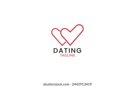 Professional dating love match logo design inspirations