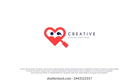 Professional dating love match logo design inspirations