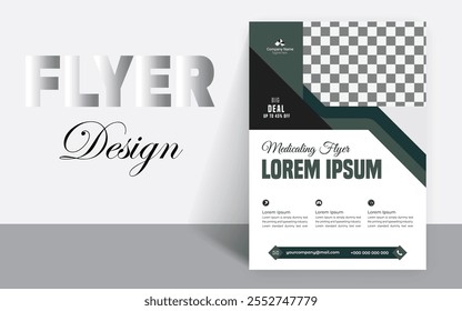 Profissional de cuidados dentários, Dental Care Flyers Template, Clínica de cuidados dentários, Profissional de saúde