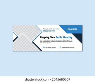 Professional Dental Clinic Facebook Cover Template