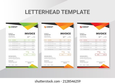Professional design Business company invoice