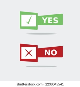 Professional design of the right and wrong signs icon in red and green colors on a beautiful background
