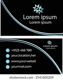 Professional design showcasing contact details and branding.