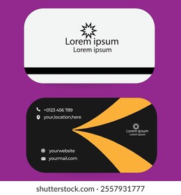 Professional design showcasing contact info, services, and brand identity.