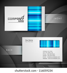 Professional and designer business card set or visiting card set. EPS 10.
