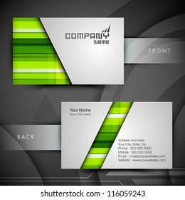 Professional and designer business card set or visiting card set. EPS 10.