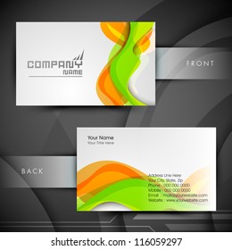 Professional and designer business card set or visiting card set. EPS 10.