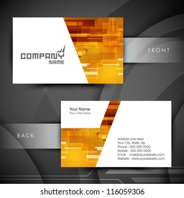 Professional and designer business card set or visiting card set. EPS 10.