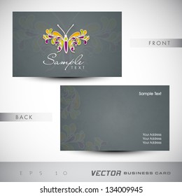 Professional and designer business card set or visiting card set. EPS 10.