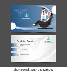 Professional and designer business card set or visiting card for Doctors.
