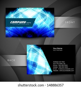 Professional and designer business card set or visiting card set. 