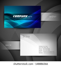 Professional and designer business card set or visiting card set. 