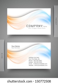 Professional and designer business card set or visiting card set. 