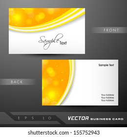 Professional and designer business card set or visiting card set. EPS 10. 