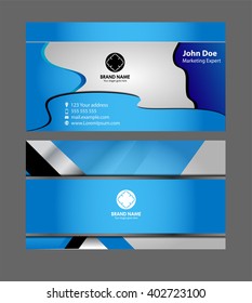 Professional and designer business card set or visiting card set
