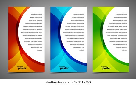 Professional and designer cards. Variety of uses, collection vector of modern color business templates card