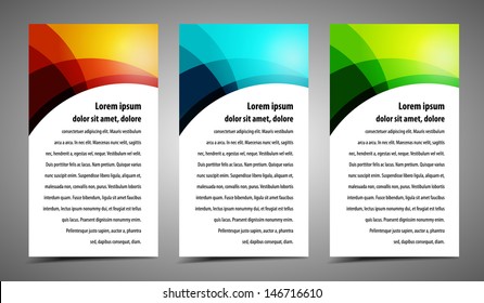 Professional and designer cards. Variety of uses, collection vector of modern color business templates card