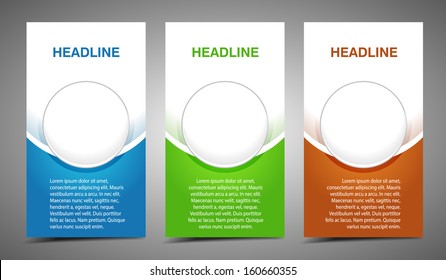 Professional and designer cards. Variety of uses, collection vector of modern color business templates card with buttons