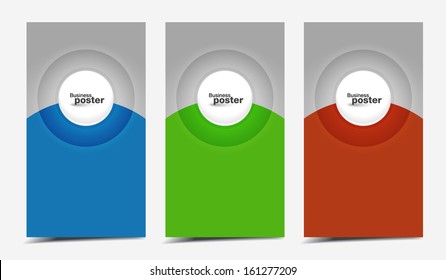 Professional and designer cards. Variety of uses, collection vector of modern color business templates card with buttons