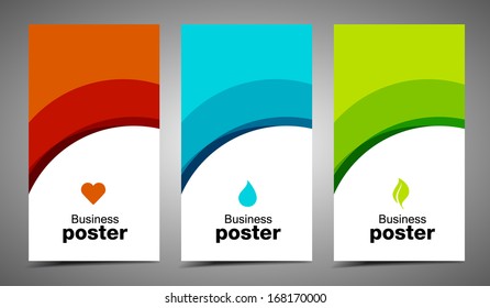 Professional and designer cards. Variety of uses, collection vector of modern color business templates card 