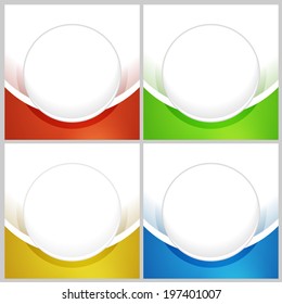 Professional and designer cards. Variety of uses, collection vector of modern color business templates card with buttons 
