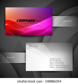 Professional and designer colorful business card set or visiting card set. 