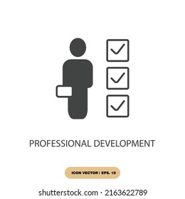 professional development icons  symbol vector elements for infographic web