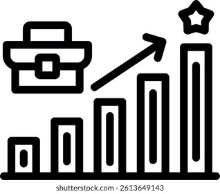 Professional Development Line Vector Icon Design
