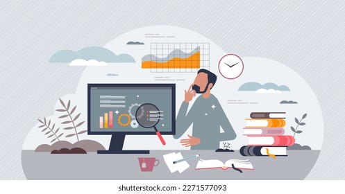 Professional development as personal skills training tiny person concept. Education for ability growth and career improvement with studying vector illustration. Specialist job potential progress.
