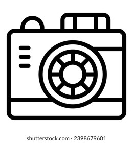Professional digicam device icon outline vector. Modern shooting gadget. Photographic snapshot tool